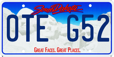 SD license plate 0TEG52