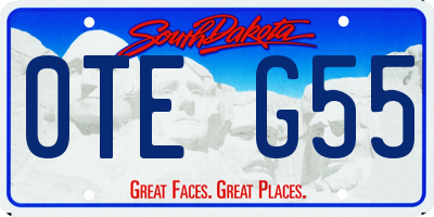 SD license plate 0TEG55