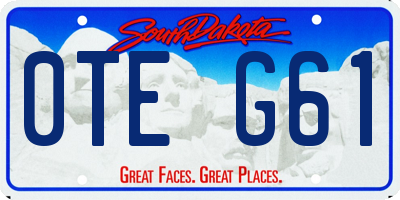 SD license plate 0TEG61