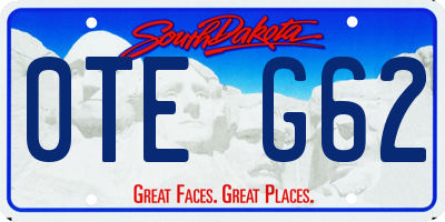 SD license plate 0TEG62