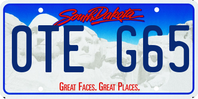 SD license plate 0TEG65
