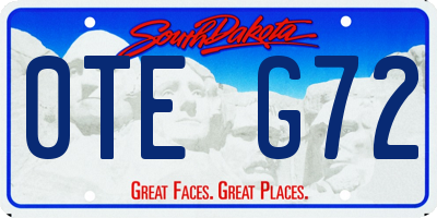 SD license plate 0TEG72