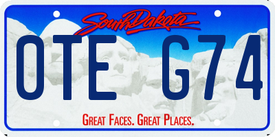 SD license plate 0TEG74