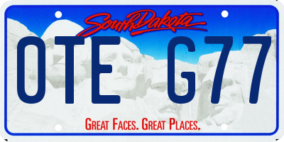 SD license plate 0TEG77