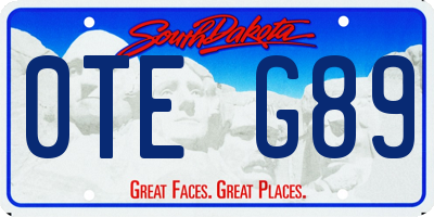 SD license plate 0TEG89