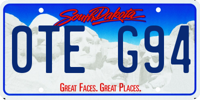 SD license plate 0TEG94