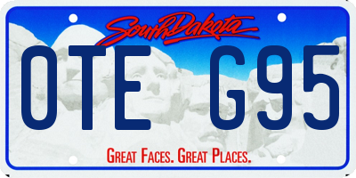 SD license plate 0TEG95