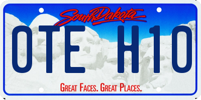 SD license plate 0TEH10