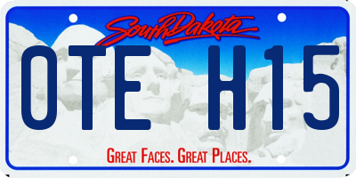 SD license plate 0TEH15