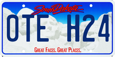 SD license plate 0TEH24