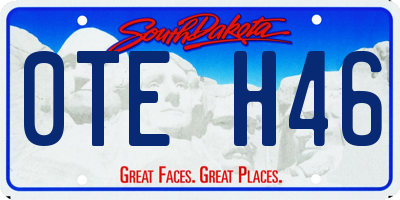 SD license plate 0TEH46