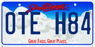 SD license plate 0TEH84