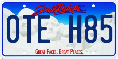 SD license plate 0TEH85