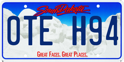 SD license plate 0TEH94