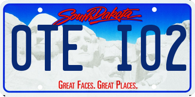SD license plate 0TEI02