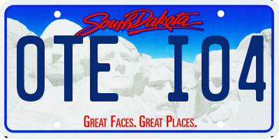 SD license plate 0TEI04