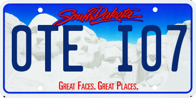 SD license plate 0TEI07