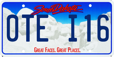 SD license plate 0TEI16