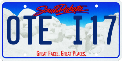 SD license plate 0TEI17