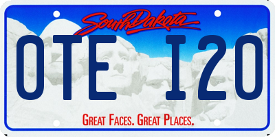 SD license plate 0TEI20
