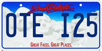 SD license plate 0TEI25