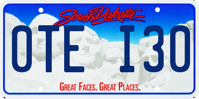 SD license plate 0TEI30