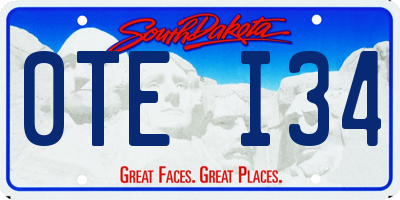SD license plate 0TEI34