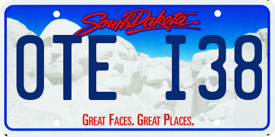 SD license plate 0TEI38