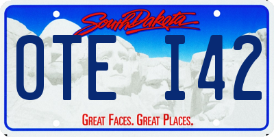 SD license plate 0TEI42