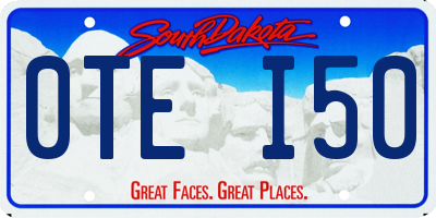 SD license plate 0TEI50