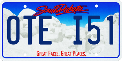 SD license plate 0TEI51