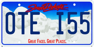 SD license plate 0TEI55