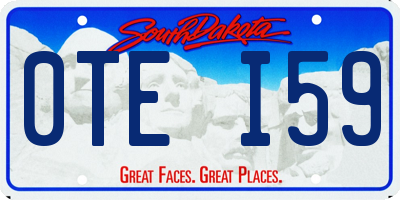 SD license plate 0TEI59
