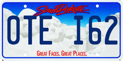 SD license plate 0TEI62