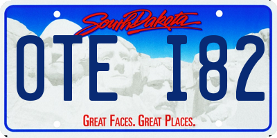 SD license plate 0TEI82