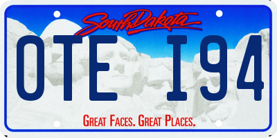SD license plate 0TEI94