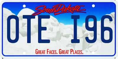 SD license plate 0TEI96