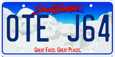 SD license plate 0TEJ64