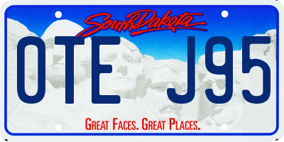 SD license plate 0TEJ95