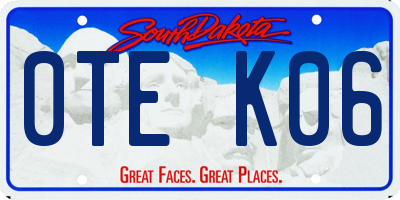 SD license plate 0TEK06