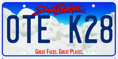 SD license plate 0TEK28