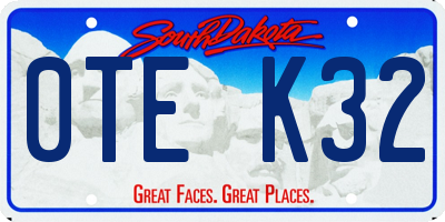 SD license plate 0TEK32