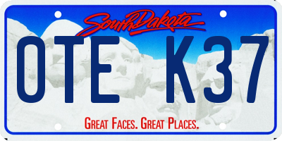 SD license plate 0TEK37