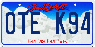 SD license plate 0TEK94