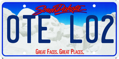 SD license plate 0TEL02