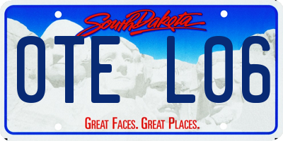 SD license plate 0TEL06