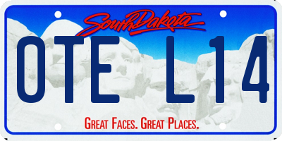 SD license plate 0TEL14