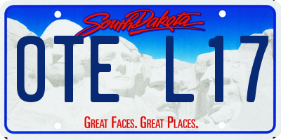 SD license plate 0TEL17