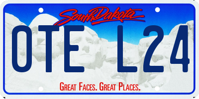 SD license plate 0TEL24
