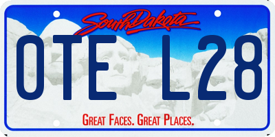 SD license plate 0TEL28